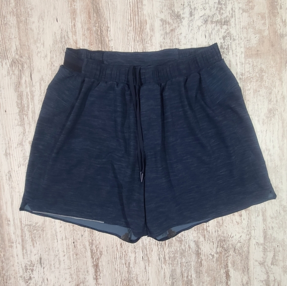 lululemon athletica Other - Men's Lululemon Fast and Free lined shorts Heathered Blue Size large EUC 6"